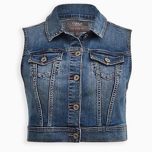 Torrid medium dark Denim Vest